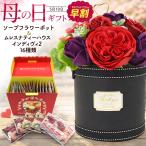 母の日 2026 ギフト 紅茶＆ソープフラワーポット 母の日ギフトセット 枯れない花 石鹸花 バラ カーネーション ムレスナティーハウス スイーツ 早割 ポイント10倍