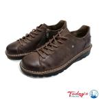 TODAYS 7091 темно-коричневый гладкий re жа цай do Zip кожа спортивные туфли мужской бесплатная доставка Today z мужской обувь короткий обувь спортивные туфли широкий wise 