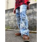 パッチワーク デニムパンツ ROLLOVER