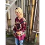 ショッピングエスニック エスニック　カジュアル　長袖シャツ　タイダイ柄　【全4色】