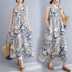 ショッピングマキシワンピ ワンピース マキシワンピース リゾートワンピ ノーカラー ノースリーブ ハワイアン 夏 ロングワンピース マキシワンピ マキシワンピ リゾート