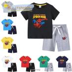 15color 夏大人気新作 スパイダーマン 子供服 セットアップ キッズ 上下セット 2点セット 半袖Tシャツ トップス　ハーフパンツ