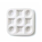 RS 9品プレート 白 仕切り皿 9つ仕切り 幕ノ内 ダイエット 多品種盛 九品皿 九品盛 9 仕切り 白い食器 おしゃれ 日本製 磁器