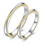 MIKAMU 愛の証 ペアリング ジュエリーレディースリング 純銀指輪 メンズリング キラキラ 結婚指輪 婚約指輪 ２個セット（男、女）