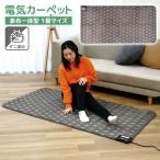 広電 電気カーペット 一体型 1畳 VWC101NH-HK マット ホットカーペット フランネル グレー ツリー柄 省エネ パーソナル暖房 絨毯 コウデン 倉出し