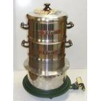 (徳用4点セット) ガスかまど はがまくん ステン丸枠 羽釜 30cm 長生セイロ 30cm二重付きセット 画像(7) ガスカマド