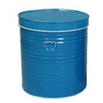 穀物貯蔵缶 丸缶 3.5斗 44×44×h55cm 0.27厚 2kg 米缶 米びつ缶 雑缶 貯米缶 川辺製作所