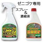 (特価セット) コケそうじ (ゼニゴケ専用スプレー 500ml 1本 と ゼニゴケ専用濃縮液 500ml 1本) パネフリ工業