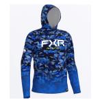 FXR PRO FISH [DERBY DRIFT CAMO AIR UPF COBALT/HIVIS] солнечный protection f-ti-