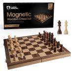 Chess Armory ( шахматы a-mo Lee ) магнитный тип шахматы комплект 15 дюймовый x 15 дюймовый -. глаз грецкий орех материал из дерева шахматы комплект складывать .