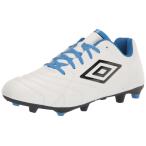 Umbro Men's Classico XI FG Soccer Cleat, White/Black/Blue, 11.5