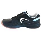 HEAD Men's Grid 2.0 Low Racquetball/Squash Indoor Court, Black/White, Size