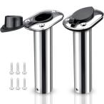 2PCS 15 Degree Flush Mount Rod Holder inc UV PVC Liner