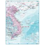 Gifts Delight Laminated 24x31 Poster: Map of Vietnam
