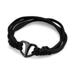 ショッピングメモリアル 火葬ブレスレット - 遺灰メモリアル用ミニ火葬ブレスレット 人間の遺灰の記念品 ブラックバングルブレスレット 遺灰ロケット遺灰ホルダー 火葬ジュエリー