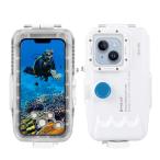 ショッピングカメラ機材 40m/131フィート 水中ハウジング iPhone 14/14 Pro/13/13 Pro/12/12 Pro用 ダイビング撮影ケース IP68保護