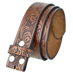 Belts.com мужской запад. цветок en Boss Vintage soft кожа ремень ремешок 1.5" 32 коричневый 