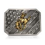 BBOTEN Horse Rider Western Cowboy Belt Buckle for Men, Riding Horse Rodeo B