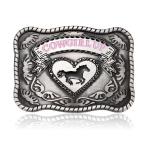 BBOTEN Cowgirl Up Western Belt Buckle for Women Girls, Vintage Riding Horse