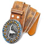 Aswitnove мужской we Stan kau Boy пряжка ремень Rodeo длинный звуковой сигнал bru образец кожа талия ремень серебряный заклепки ремешок ширина 