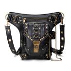 Steampunk Waist Bag Fanny Pack Thigh Holster Purse Gothic Leather Shoulder