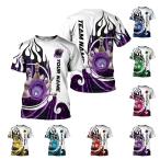 Paniprints Personalized Name Bowling Shirts for Men and Women 3D, Bowling S