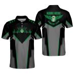 LASFOUR Custom Bowling Shirts for Men, Men's Bowling Polo Shirts Short Slee