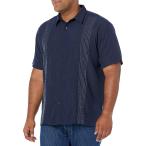 Cubavera мужской полоса panel do Be кнопка down рубашка US размер : Small цвет : голубой 