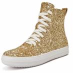 UBWDU Women's High Top Glitter Tennis Sneaker Platform Sneaker Shoes with Z