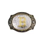 we Stan ремень пряжка initial знак ABCDMRJ из Zkau Boy Rodeo маленький Gold ремень пряжка мужской женский U