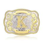HUABOLA CALYN Vintage ремень пряжка мужской we Stan kau Boy Rodeo initial знак ABCDMRJ to Z золотой bell 