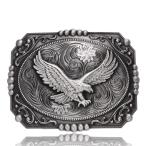 BBOTEN Western Belt Buckle for Men, Large Belt Buckle with Soaring Eagle, E