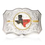 BBOTEN Western American Belt Buckle Silver Golden Texas Belt Buckles for Me