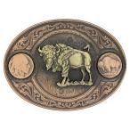 Montana Silversmiths мужской медь Buffalo индеец head никель ремень пряжка - 4050Blb-941L US