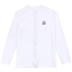 SwimZip メンズ 長袖 ジッパー ラッシュガード UPF 50+ (複数色) US サイズ: Small カラー: ホワイト