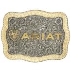 Ariat прямоугольный трос край пряжка черный . Gold, черный, 4-1/2 x 3-1/2