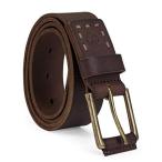 Timberland Casual Leather Classic Men Everyday Belts, Dark Brown, 32