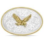 Montana Silversmiths Wings of Strength ремень пряжка, серебряный / Gold Wings of Strength