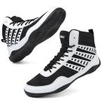 Wrestling Shoes Boxing Shoes for Men Pro Wrestling Boots High Top Fitness W