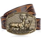 BISON DENIMwe Stan kau Boy кожаный ремень мужской женский kau девушка для мужской пряжка ремень джинсы Country ремень мужской подарок 