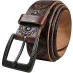 Belts.com мужской jesi-. Vintage запад casual * полный серый n кожа Jean ремень 38 коричневый 