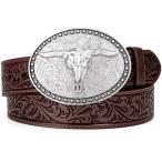 BELTROAD ткань tan leather пряжка ремень мужской женский kau Boy kau девушка Country кожаный ремень джинсы для, Silver Bul