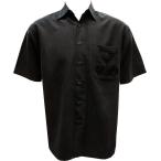 Bamboo Cay мужской короткий рукав ma чай ni*oliba casual вышивка тканый рубашка US размер : XX-Large цвет : черный 