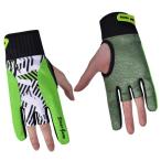 Happyyami Silicone Bowling Gloves Large Size Green Wrist Support Design for