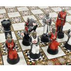 Medieval Times Crusades Warrior Chess Set Red &amp; White maru сыр Cross 16 1/2 -дюймовые mo The 