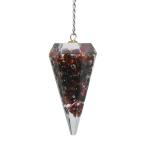 Garnet Orgone Crystal Pendulums for Divination and Dowsing Crystal Pendulum