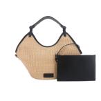 ストローバッグ ハンドバッグ 麦わら織バッグ レディース 2024 新フレンチニッチデザイナーショルダーバッグ クロスボディ ストロービーチバッグ,