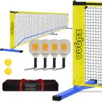 Zdgao Pickleball Set with 4 Paddles and Net - Official Size Net, 4-Pickleba