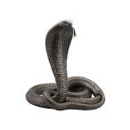 並行輸入品13インチKing Cobra Snake Animal Figureコイル状Collectible表示