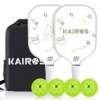 KAIROS ( Кайро s) pick ru мяч лопасть USAPA одобрение pick ru мяч комплект ракетка 2 шт pick ru мяч 4 шт имеется предотвращение скольжения рукоятка fai